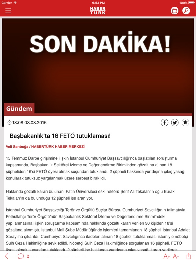 Haberturk Tablet(圖4)-速報App