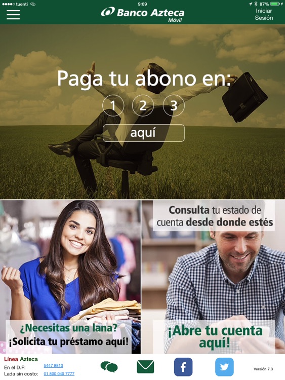 Banco Azteca Móvil Tablet