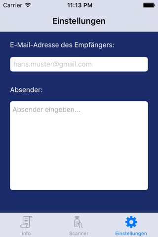 QR1 - Menge und Barcode per E-Mail screenshot 2