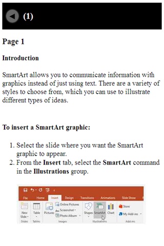 Tutorial guide for ms office screenshot 2