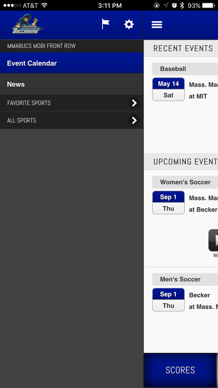 MMABucs Mobi Front Row