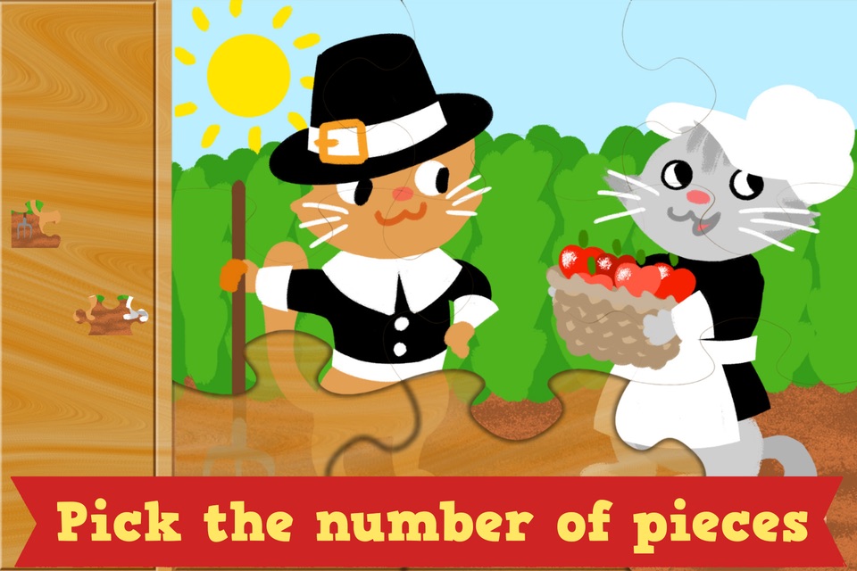 Thanksgiving Puzzles - Fall Holiday Games for Kids screenshot 2