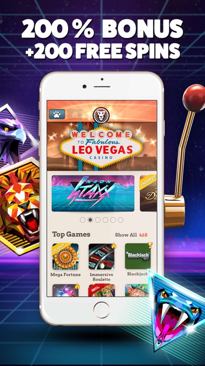 Neon Staxx at Leo Vegas - King of Mobile Casino