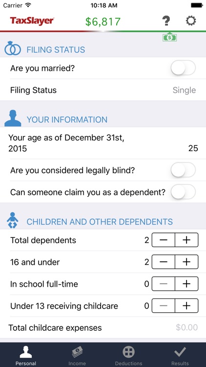 TaxSlayer - Free Tax Refund Calculator