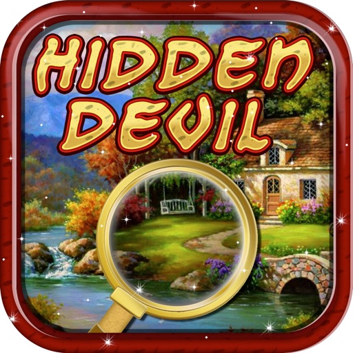 Hidden Devil  - Hidden Objects game for kids and adults Icon