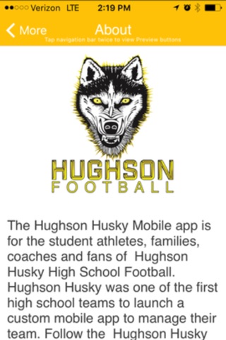 Hughson Husky Football. screenshot 3