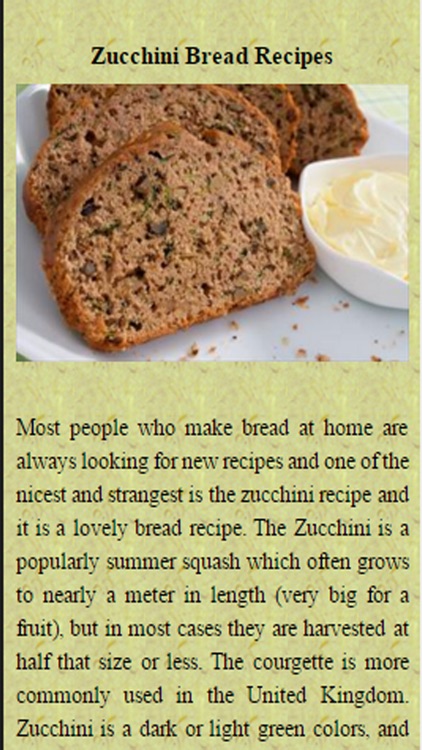 Zucchini Bread Recipes