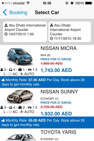 Thrifty Rent a Car UAE screenshot 2