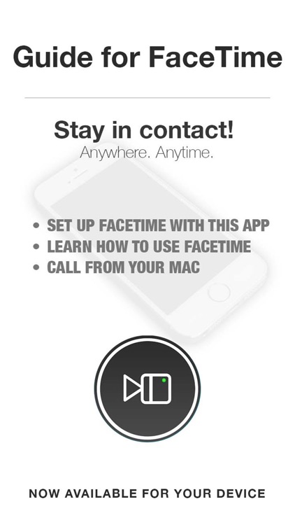 Guide for Facetime & Facetime Audio