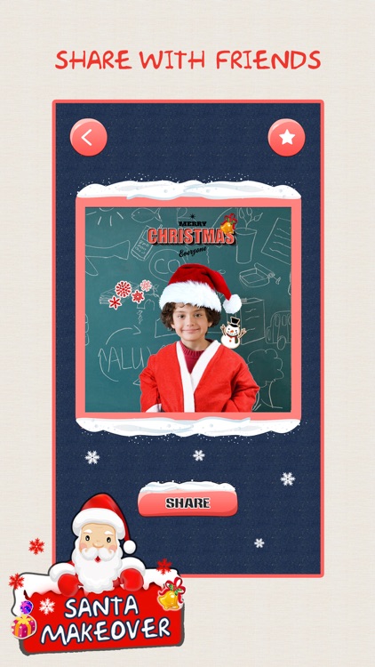 Christmas Makeover FREE - Santa Claus Photo Editor to Add Hat, Mustache & Costume screenshot-3