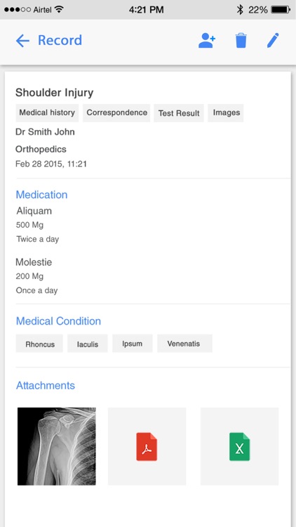 MyMedi - Patient Medical Health Records