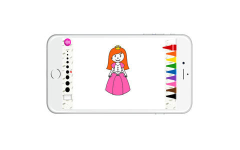 Coloring books (princess3) : Coloring Pages & Learning Games For Kids Free! screenshot 4