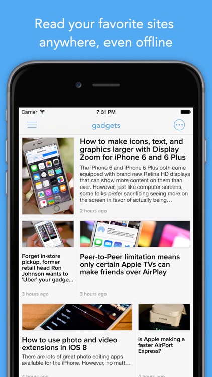 Newsify: Your News, Blog & RSS Feed Reader screenshot-0