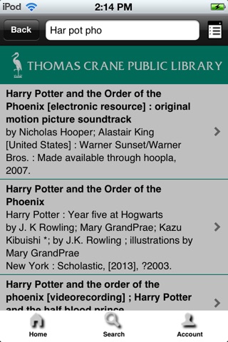 Thomas Crane Library (Quincy) screenshot 2