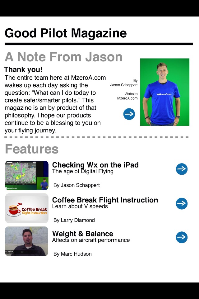 MzeroA Good Pilot Magazine screenshot 2