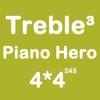 Piano Hero Treble 4X4 - Playing With Piano Sound And Sliding Number Block