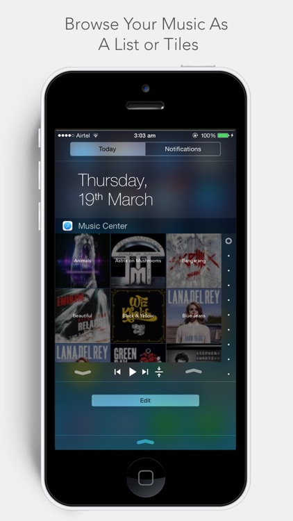 Music Center - Music Widget Lock Screen