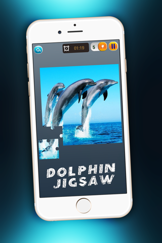Dolphin Jigsaw Fun - Play Magic Puzzle Game For Kids And Solve Beautiful Sea Animal Picture.s screenshot 2