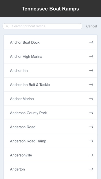 Tennessee Boat Ramps