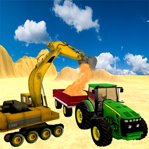 Sand Excavator Tractor Simulator Icon