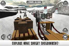 Game screenshot Winter Snow Dog Sledding Ski Simulator 3D mod apk