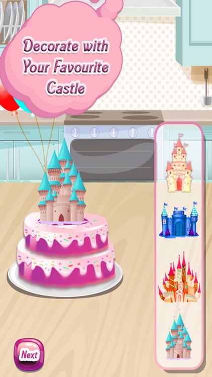 Princess Palace Cake maker - Bake a cake in this crazy chef parlour & desserts cooking game screenshot-4