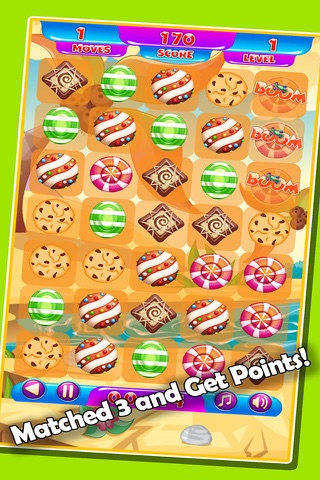 Colorful Candies Sweet Cookie Mania Match 3 Games screenshot 4