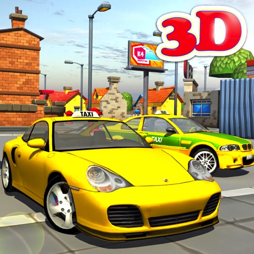 3d Taxi car driver Parking simulator free games Icon