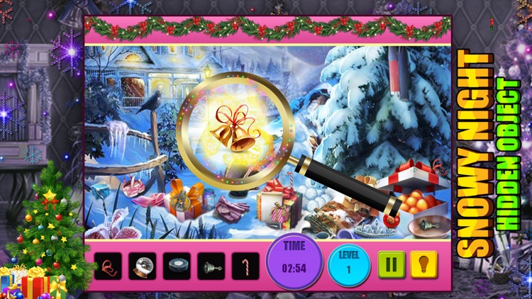 Snowy Nights Hidden Objects Puzzle