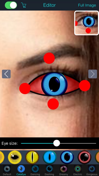 How to cancel & delete Eye Color Changer Editor - Makeup Red Eye Remover from iphone & ipad 4