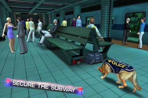 Subway Police Dog Simulator – Cop dogs chase simulation game screenshot 2