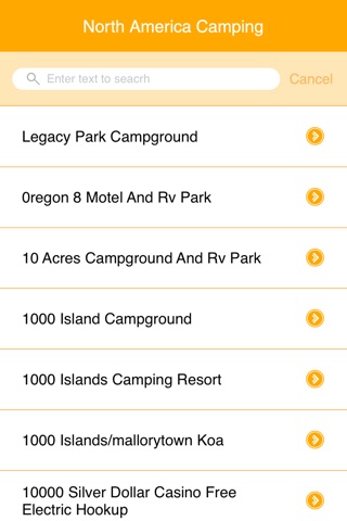 North America Camping Locations screenshot 2