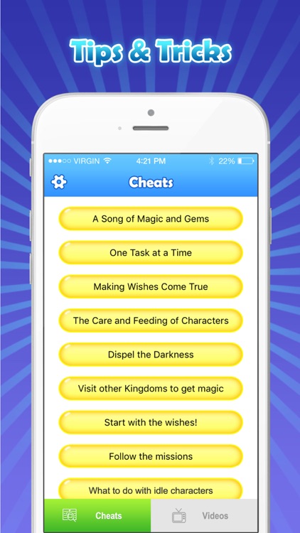 Cheats guide for Disney Magic Kingdoms