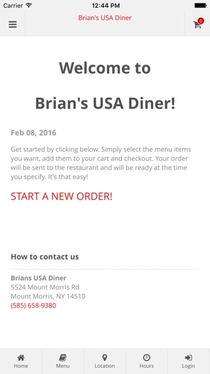 Brian's USA Diner Online Ordering