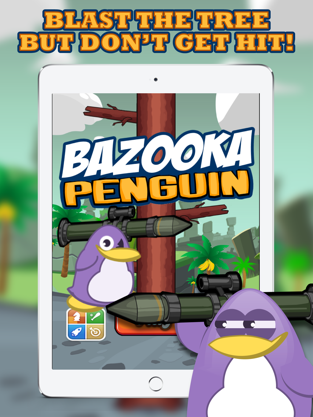 Bazooka Penguin - Shoot the tree, game for IOS