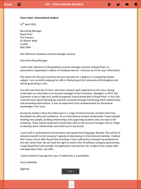 Screenshot #5 pour Cover Letter -  145 Templates for Any Job