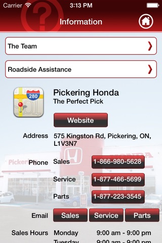 Pickering Honda screenshot 3