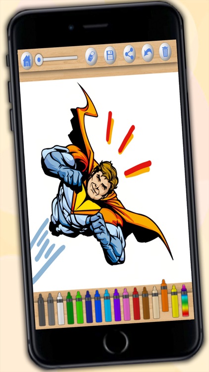 Superheroes coloring pages for kids - Premium screenshot-3