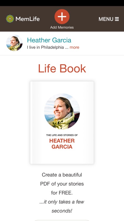 MemLife Private Life Story Journal, Diary & Memoir