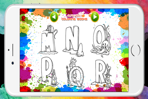 ABC Alphabet Coloring Book Pages Game for Preschool screenshot 2