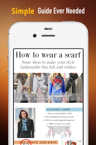 How to Tie a Scarf:Tips and Tutorial screenshot 2
