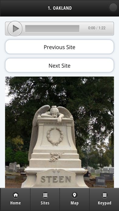 How to cancel & delete Oakland & Fraternal Historic Cemetery Park from iphone & ipad 3
