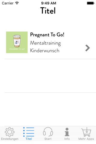 Pregnant To Go! Mentaltraining Kinderwunsch screenshot 2