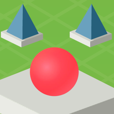 Rolling Red Ball Sky In Green Planet - One Direction Arcade Gameplay