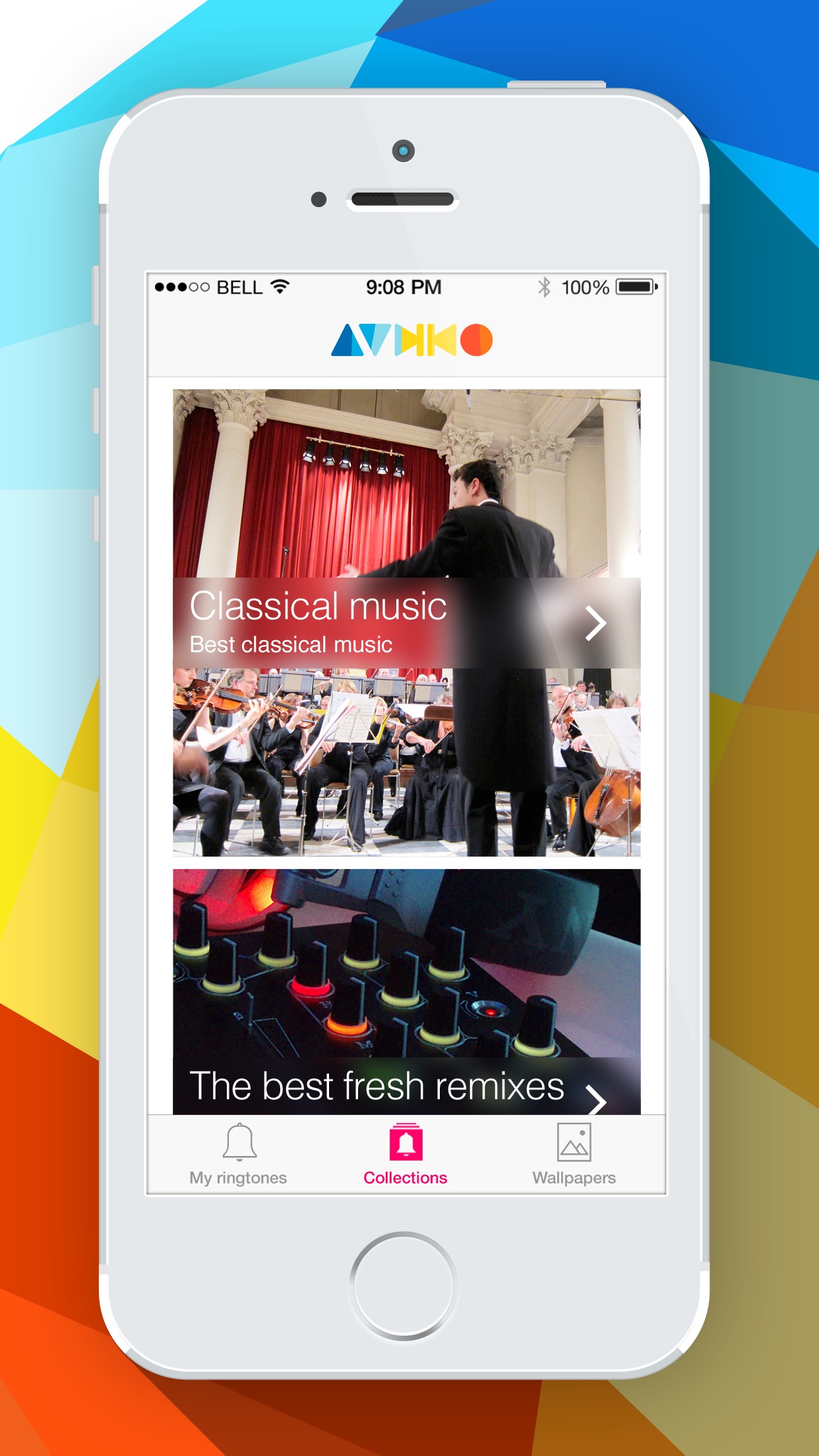 Screenshot do app Audiko Ringtones for iPhone PRO
