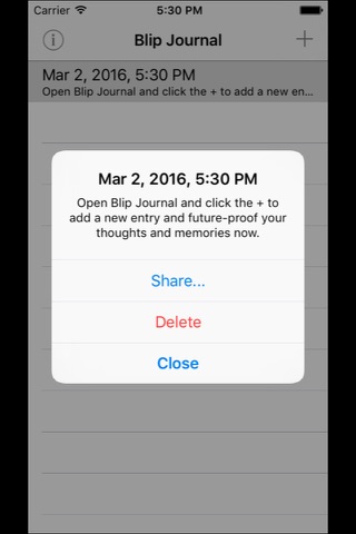 Blip Journal - Simple, Future-Proof, Plain Text Journal screenshot 3