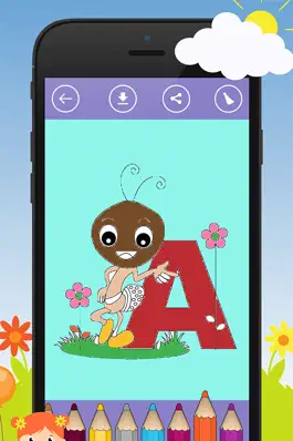 Game screenshot ABC Coloring Book for Kids ! Learn English Letters, Alphabet apk