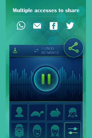 Voice Record Pro - Try the funniest way with funny effects to transform your record voice sound screenshot 4