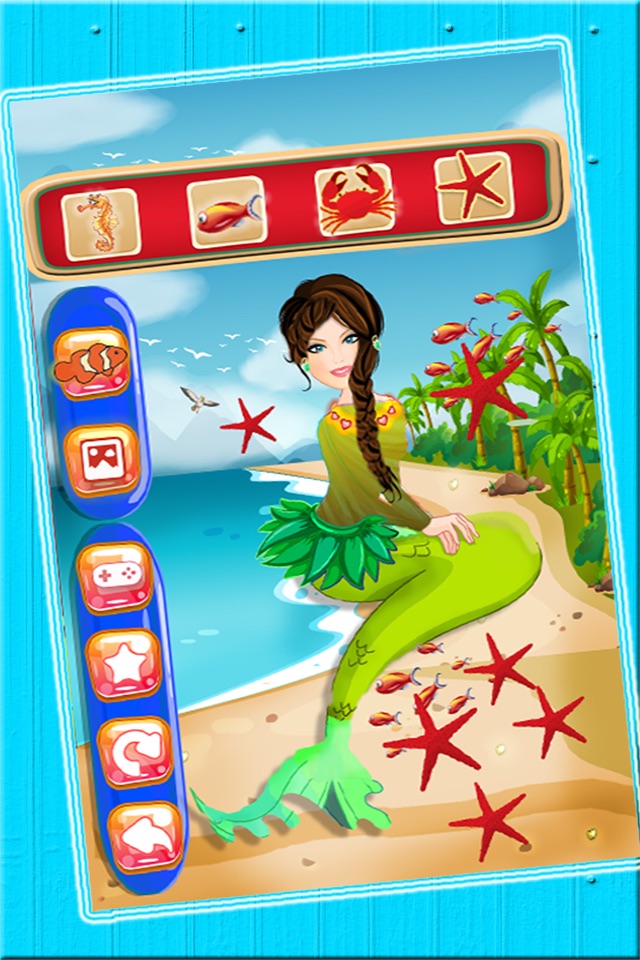 Mermaid Princess Spa Makeover Salon - An Underwater aquatic dress up & make up fairy tale game for girls screenshot 4