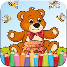 Activities of Teddy Bear Coloring Book Drawing for Kid Games